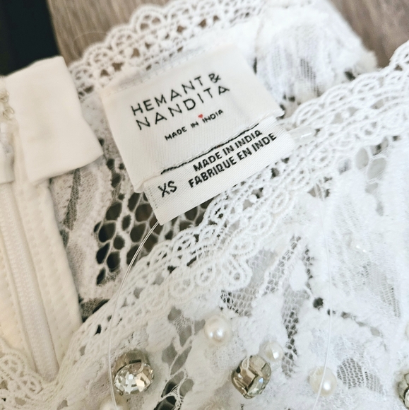 Hemant & Nandita Sheer Lace Midi Dress - Picture 7 of 8